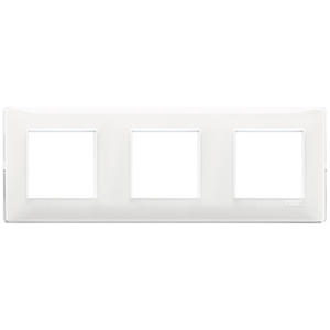 Vimar Plate 6M (2+2+2) Reflex Snow Wall <b>Switch</b> Cover 27x8x0.9cm - Product Image 1