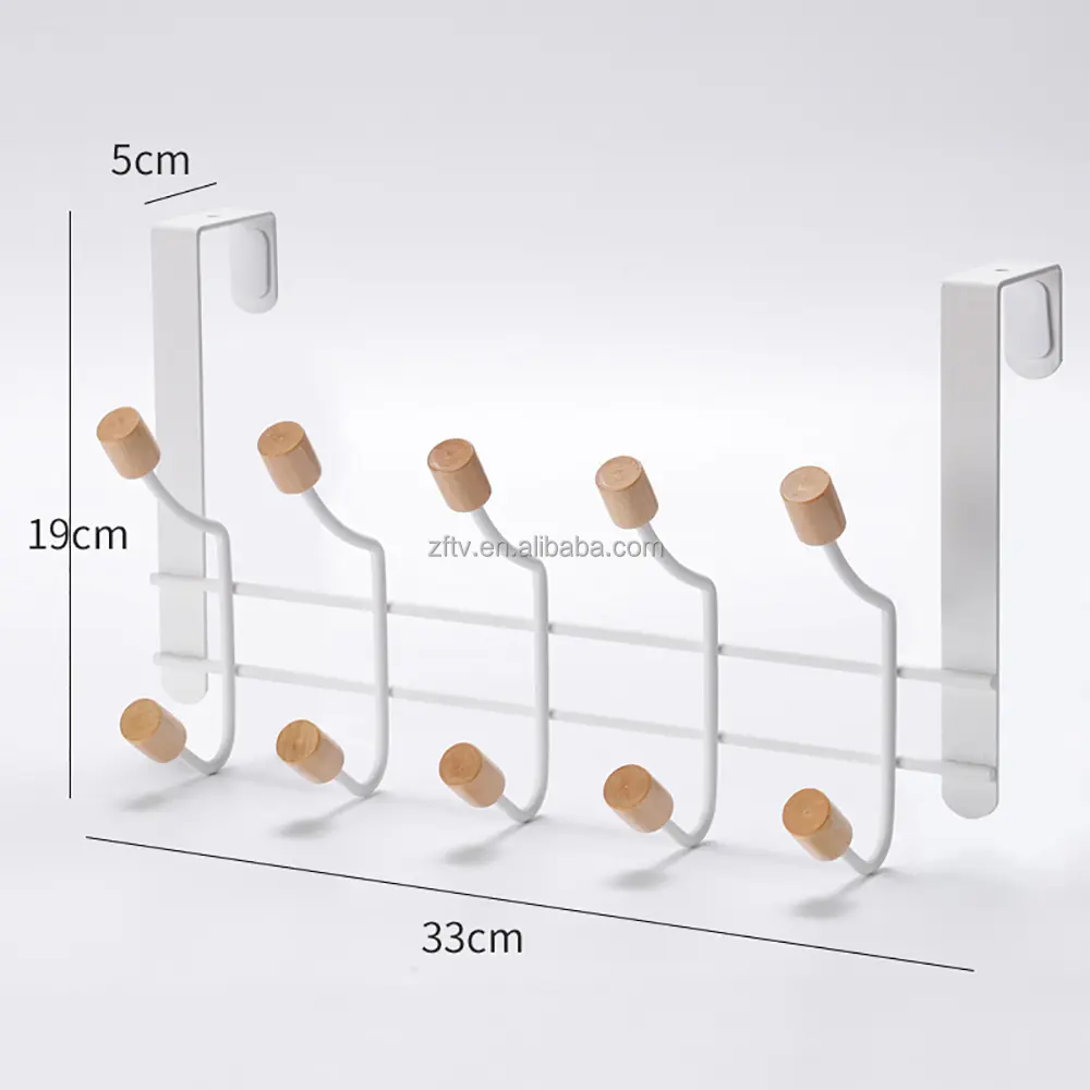 Wohnzimmer Badezimmer hängende Kleidung Mäntel Hüte Tür hänger Metall haken Organizer Rack