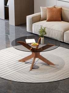 Tea Coffee <b>Table</b> New Design Luxury Modern Small <b>Glass</b> Tea <b>Side</b> <b>Table</b> Wooden Coffee <b>Tables</b> for Living Room - Product Image 1