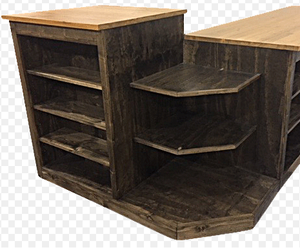 Mostradores de Caja Minimalistas en Madera de Nogal - Product Image 6