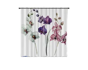 Cortinas Romanas de Lujo al por Mayor, Estilo Europeo, Impresión Digital Personalizada, 100% Poliéster, Estampado Floral, Cortinas Opacas - Product Image 1