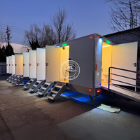 Toilettes portables VIP de luxe, mobiles et sécurisées, pour économiser sur les frais, avec composants de toilettes chimiques pour l'urinoir, utilisant un conteneur de haute qualité