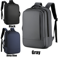 Customized Fashion Laptop Backpack Anti-theft College Students Waterproof Nylon Business Outdoor Black Computer Usb for Men