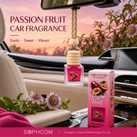 Diffuseur de parfum pour voiture 8 ml, flacon en verre suspendu pour rétroviseur avec couvercle en bois, désodorisant, fournisseur OEM de marque privée