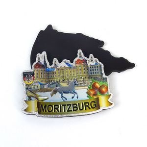 Aimant de réfrigérateur en aluminium personnalisé de qualité supérieure, souvenir de Porto Rico et de Berlin - Product Image 3