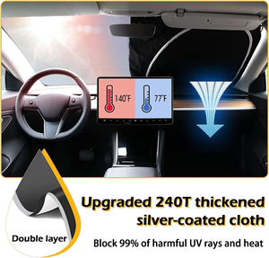 Hot Sale Custom Printed Car Sunshades Foldable Windshield Sun <b>Shade</b> for Car Sunshade Car <b>Window</b> - Product Image 3