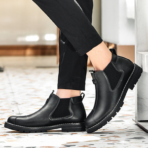 Bottes Rétro Montantes Homme en Cuir Véritable de Vache, Antidérapantes, à Enfiler, avec Service de Personnalisation du LOGO – Approvisionnement Direct Usine - Product Image 4
