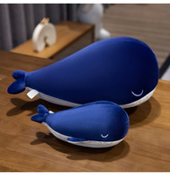 Peluche Requin Blanc et Baleine Bleue Super Douce en Peluche Courte avec Rembourrage en Coton PP, Cadeau d'Anniversaire pour Enfants de 5 Ans et Plus, Thème Sous-Marin