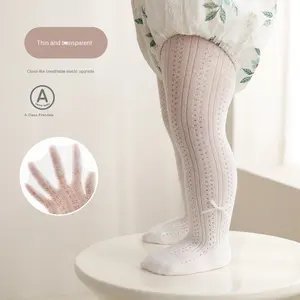 Collants d'été en maille ultra-minces pour filles Chaussettes de danse princesse avec nœud tricoté Leggings pour bébés - Product Image 2