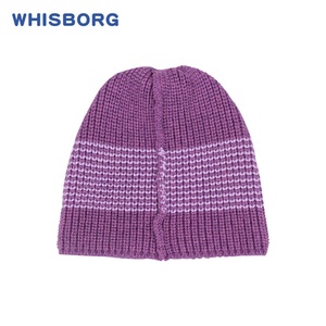 Ấm Len Thiết Kế Chất Lượng Cao Bán Buôn Phụ Nữ <span class=keywords><strong>Hat</strong></span> Với Gân Dệt Kim Dày Biểu Tượng Dành Cho Người Lớn Slouchy Womens Thiết Kế Beanies - Product Image 5