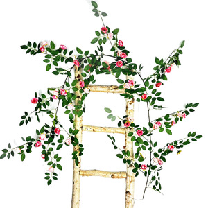 Guirlandes de roses artificielles Augus, fleurs en soie plastique, décoration murale intérieure, décoration de la maison, bouquet - Product Image 4