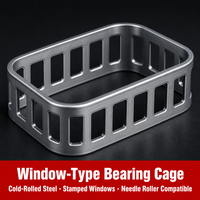 Cage de roulement métallique estampée sur mesure de précision, type couronne à ruban, en acier, laiton, bronze, OEM