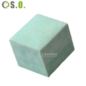 Mint Green Velvet Jewelry Box Set For <b>Rings</b> Earrings Bracelets Necklaces Luxury Gift Packaging Case With Custom Color And Logo - Product Image 3