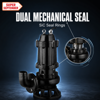Pompe submersible pour eaux usées, étanche, avec entrée de câble étanche IP68, pour l'industrie minière, personnalisable