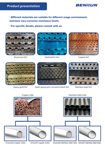 แผ่นสังกะสีเคลือบอะลูมิเนียม ครีบระบายความร้อนแบบท่อทองแดง  ท่อระบายอากาศ - Product Image 3