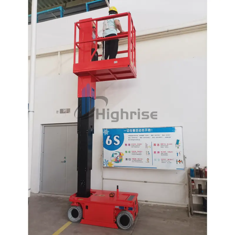 3M-8M Elektrische Zelfrijdende Hydraulische Lift Machine Verticale Mast Man Telescopische Lift Werkplatform Te Koop