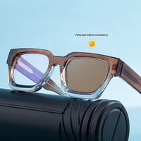 Lunettes de soleil KAJILA rétro avec logo personnalisé, monture carrée, photochromiques, bloquant la lumière bleue, UV400, pour femmes, hommes, unisexe