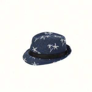 Sombrero de Sol para Playa y Exteriores con Estampado de Coco y Personajes de Jazz, Estilo Casual para Primavera y Verano - Product Image 4