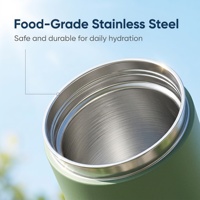 Gobelet isotherme de sport extérieur 32oz avec logo personnalisé, poignée détachable, en acier inoxydable 18/8, isolation sous vide et bouchon anti-poussière pour paille