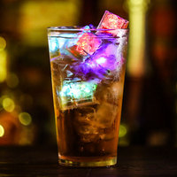Cubetti di Ghiaccio LED Attivabili dall'Acqua, Illuminazione Rapida e Lenta, Cubetti Lampeggianti per Feste Romantiche al Bar