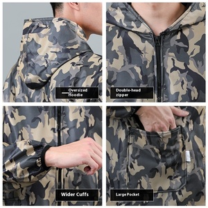Coverall kerja panjang uniseks, perlindungan tenaga kerja bersertifikasi CE tanpa kelim, katun bulu domba tambahan minyak tahan air - Product Image 4