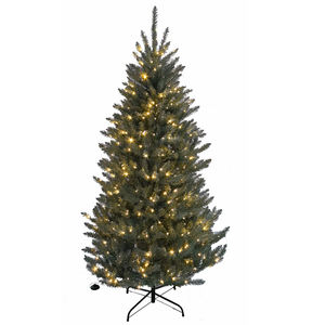 Yiwu Shengxue Árbol de Navidad artificial 6.5ft Árbol de <span class=keywords><strong>abeto</strong></span> <span class=keywords><strong>azul</strong></span> nórdico con luz centelleante LED 2 en 1 - Product Image 4