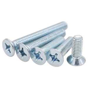 Viti a <span class=keywords><strong>testa</strong></span> <span class=keywords><strong>svasata</strong></span> piatta Phillips in acciaio al carbonio zincato DIN 965, metriche M2 M3 M4 <span class=keywords><strong>M5</strong></span> M6 M8 M10 CLASSE 4 - Product Image 3