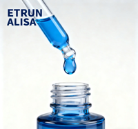 ETRUN ALISA Marque privée Peau bio Anti-âge Rides Éclaircissant Blanchiment Collagène Bleu Cuivre Peptide Sérum Visage