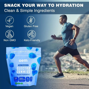 OEM/ODMクレアチン電解質グミボディービルスポーツエネルギーブースター急速水和電解質グミ - Product Image 3