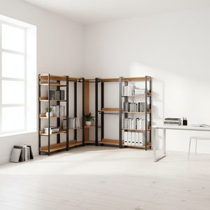 Armoire ouverte moderne en bois, combinaison dressing, penderie au sol pour chambre à coucher, rangement de vêtements domestique, pour manteaux, salon - Product Image 3