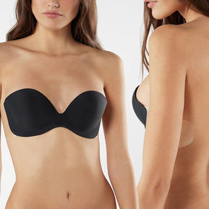 <span class=keywords><strong>Reggiseno</strong></span> Push-up da donna Sexy a tre quarti trasparente con ali in TPU senza spalline a maglia comoda tazza in spugna - Product Image 2