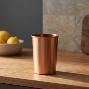 Vaso de Cobre de Color Sólido, Diseño Minimalista, Resistente al Calor, de Pared Simple, para Adultos, para Fiestas - Product Image 4