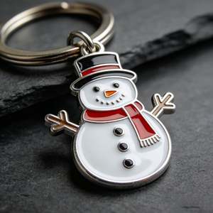 Porte-clés en métal vintage OEM, personnalisé, en alliage, léger et étanche, idéal pour les cadeaux de Noël et les événements promotionnels. - Product Image 3