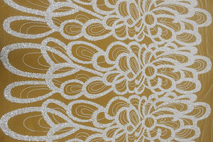 Venta Superior francés blanco con cuentas <span class=keywords><strong>lentejuelas</strong></span> nupcial vestido de encaje de novia Aso Ebi venta al por mayor para 5 yardas 2017 - Product Image 2