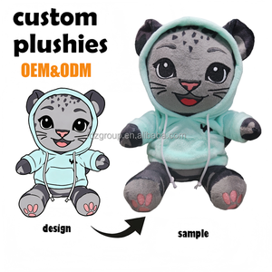 Personnalisation de mascotte de marque en peluche sur mesure, jouets en peluche Elfes Noirs pour la saison des fêtes - Product Image 5