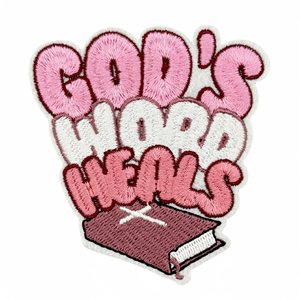 Parche Bordado Personalizado de Tamaño Pequeño con Diseño de Letras y Logotipo de Jesús, Fe Religiosa, Dios Sana, Entrega Rápida - Product Image 1