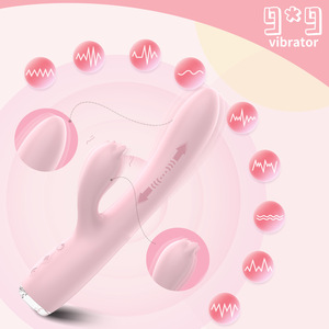 Nổ Sưởi Ấm Kính Thiên Văn Thỏ Vibrator Cho Nữ Thủ Hướng-USB Có Thể Sạc Lại 9 Tần Số Dành Cho Người Lớn Đồ Chơi Đôi Vibrator - Product Image 6