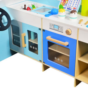 Camión de helado interactivo, juego de simulación de juguete con accesorios, juego de rol educativo para niños pequeños de 2 años en adelante - Product Image 6