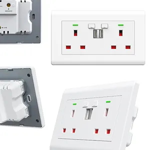 13 Amp Wireless 220 Volts Usb EU Smart Wifi Wall Socket Outlet UK smart socket smart wifi double socket