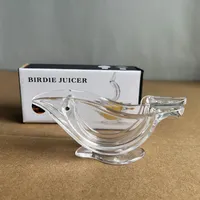 Hete Aanbieding Glazen Acryl Kristal Pers Citroenpers Keuken Gereedschap Dinerbord Elegantie Pers Kunst Vogel Citroenpersen