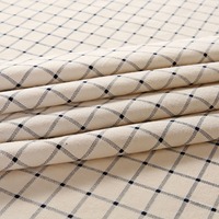 Nappe carrée de Noël à carreaux noirs et blancs, faite main, en coton et lin, écologique, moderne, durable, la plus vendue