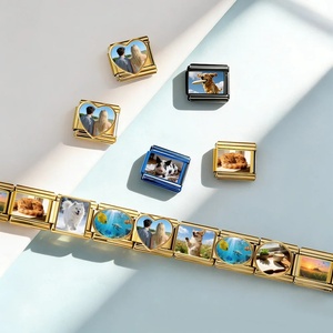 จี้รูปธงชาติอิตาลีแบบต่างๆ สำหรับทำเครื่องประดับ DIY  ใช้กับสร้อยข้อมือสแตนเลสขนาด 9 มม. - Product Image 4