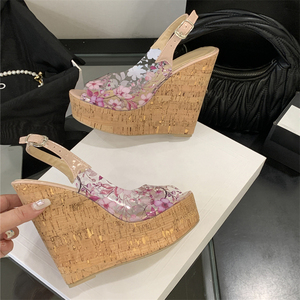 Nouvelles Sandales d'Été Confortables et Tendance 2025 pour Femmes – Chaussons Respirants à Talon Compensé Antidérapants pour le Printemps - Product Image 3