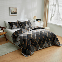 Literie coréenne personnalisée, unique, livraison gratuite, ensemble de courtepointe 3 pièces Queen Size