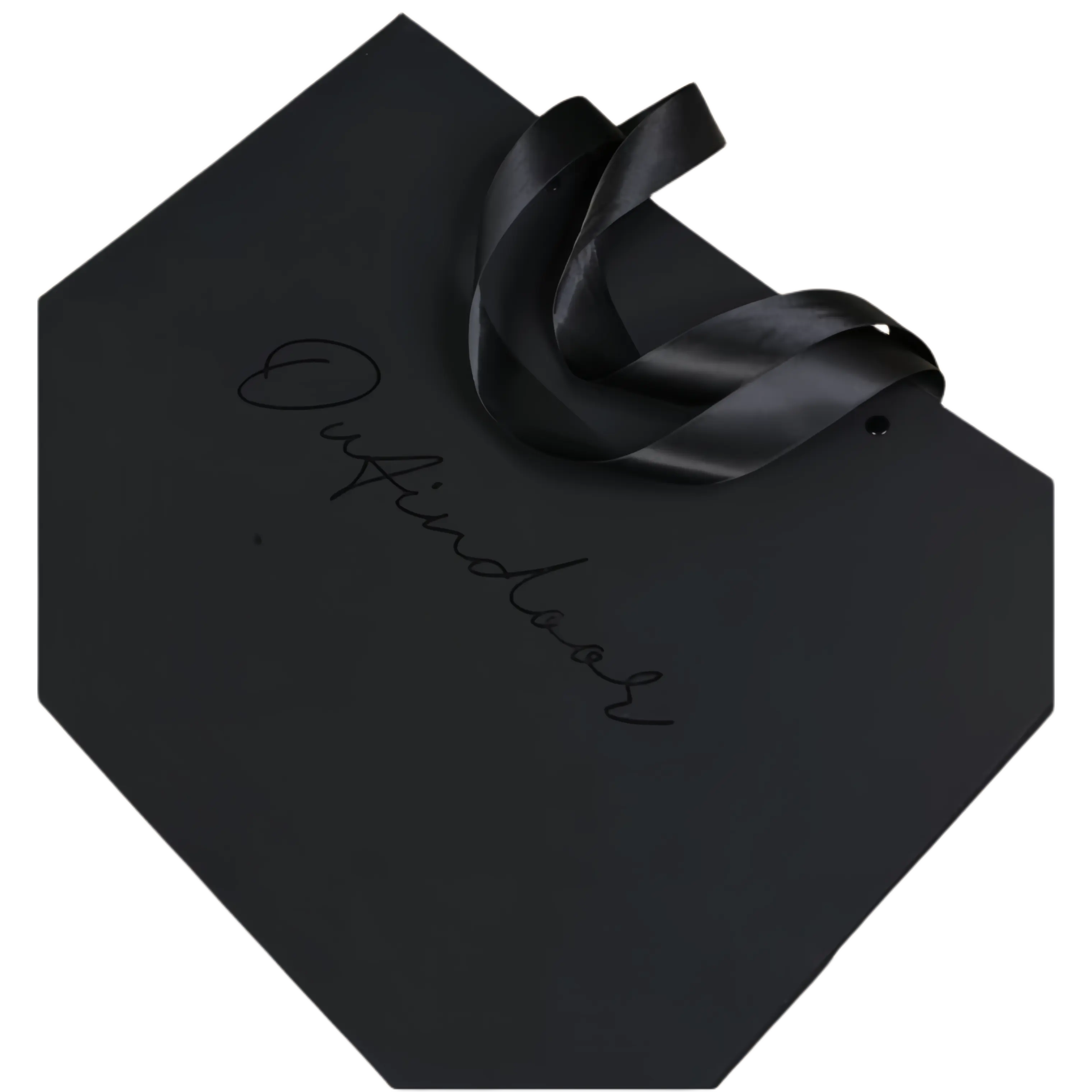 Wholesale custom High quality printed black luxury shopping gift paper bag with your own logo