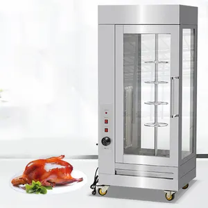 Chuangyu Commercial Gas Chicken Roasting Oven Restaurant Chicken Rotary Oven For Sale