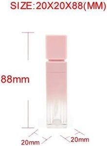 Wholesale Square Transparent 6ml Lip Tint <b>Tube</b> Unique Shape pink Color <b>Plastic</b> Empty Lip Gloss <b>Tubes</b> - Product Image 2