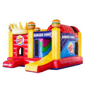 WINWAYTOYS Combo de Juego Inflable de PVC de Grado Comercial con Diseño de Burger King, Fácil de Instalar, Diversión y Comida Combinadas - Product Image 1