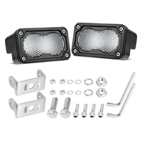 Lumière blanche diffuse 12V, 3 LED Bajaa, diffuseur LED pour voiture, feux de recul LED pour accessoires de voiture, éclairage extérieur LED