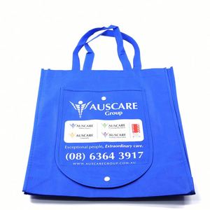 Sac fourre-tout grand format 100 % biodégradable en non-tissé, réutilisable, laminé, imperméable, avec impression de logo personnalisé pour la promotion (sacs de courses, sacs à chaussures) - Product Image 2